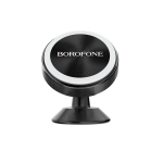 Borofone BH5 Platinum Μαγνητική Βάση Κινητού Αλουμινίου για Ταμπλό – Μαύρο