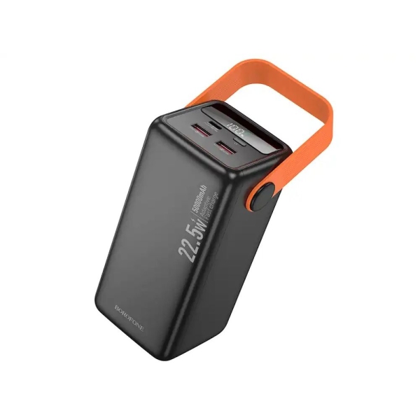 Borofone BJ66A Power Bank 50000mAh 22.5W με 2 Θύρες USB-A & Θύρα USB-C – Μαύρο