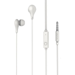 BOROFONE BM24 Milo – Ενσύρματα Ακουστικά In-Ear με Μικρόφωνο & Κουμπί Ελέγχου – Λευκά