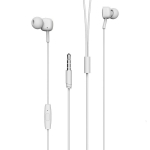 BOROFONE BM34 Intelligent – Ενσύρματα Ακουστικά με Μικρόφωνο & Κουμπί Ελέγχου – 3.5mm Jack – Λευκά