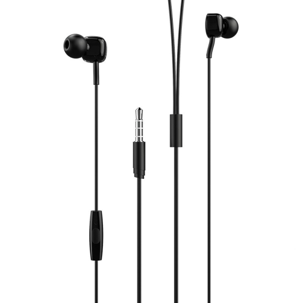 BOROFONE BM34 Intelligent – Ενσύρματα Ακουστικά με Μικρόφωνο & Κουμπί Ελέγχου – 3.5mm Jack – Μαύρα