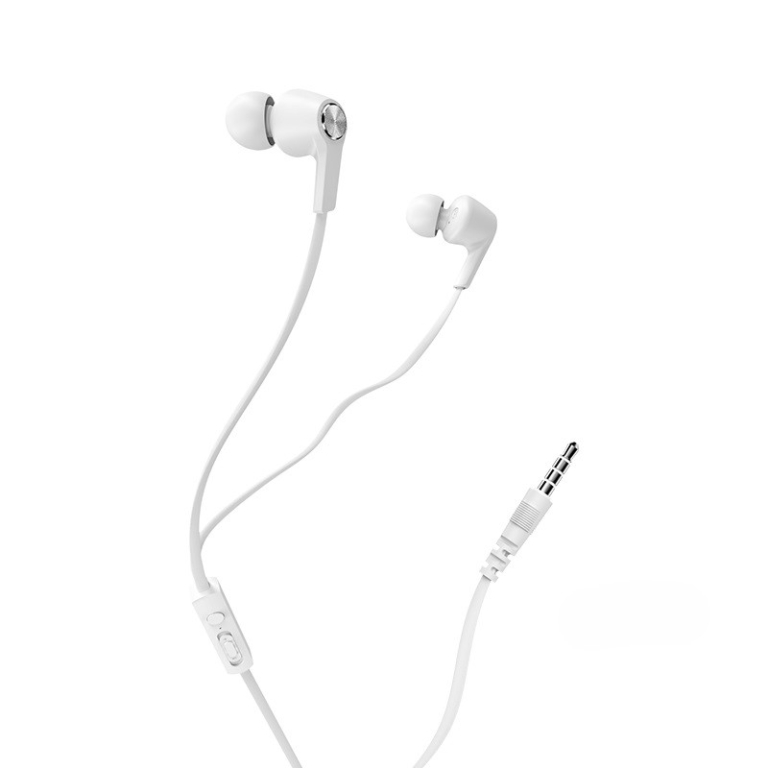 BOROFONE BM37 Noble Sound – Ενσύρματα Ακουστικά με Μικρόφωνο και Κουμπί Ελέγχου – 3.5mm – Λευκό