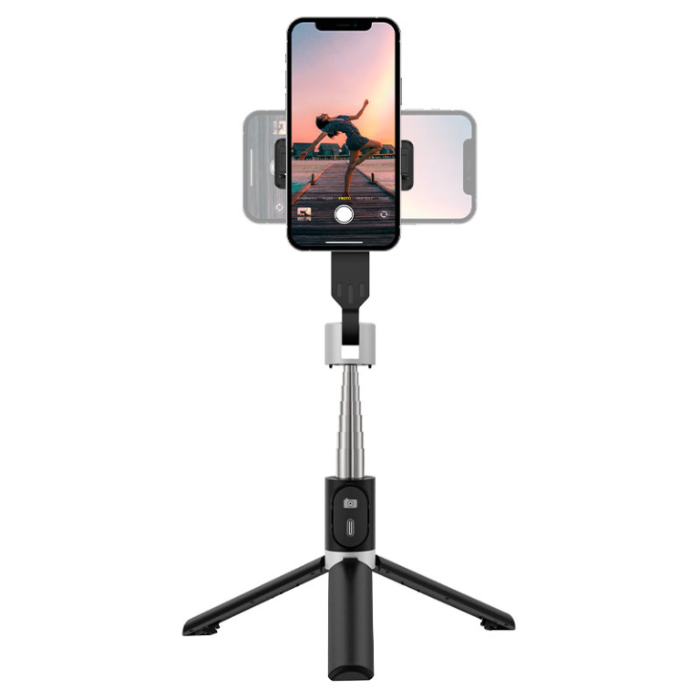 BOROFONE BY10 Star Τρίποδο Βάση Στήριξης με Bluetooth για Live Stream & Selfies με Επέκταση έως100cm – Μαύρο