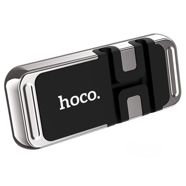 Hoco CA77 "Carry" Μαγνητική Βάση Κινητού με Υποδοχή για Καλώδιο – Ασημί