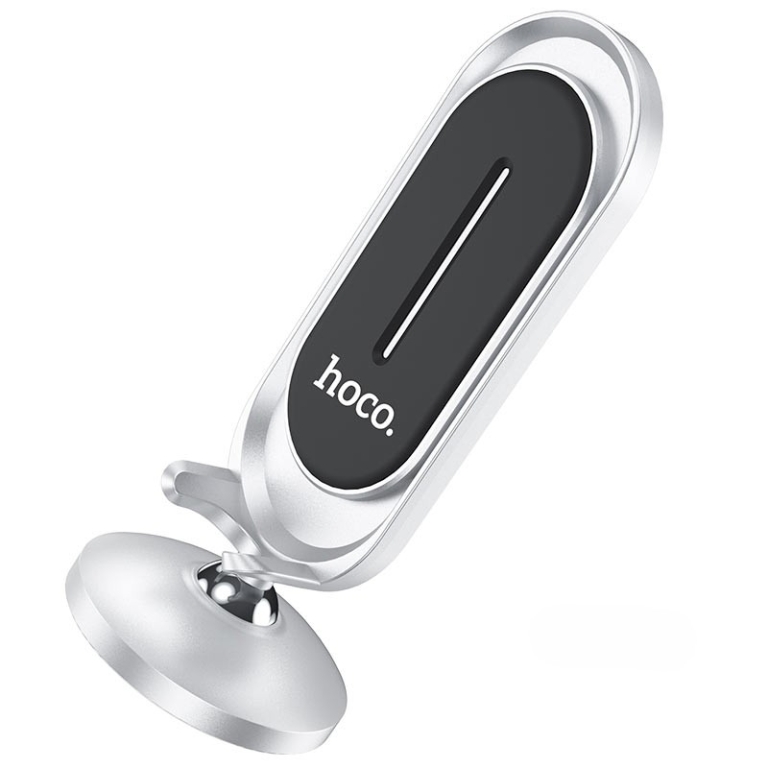 Hoco CA78 Karly Βάση Κινητού Αυτοκινήτου Μαγνητική για Ταμπλό - Ασημί