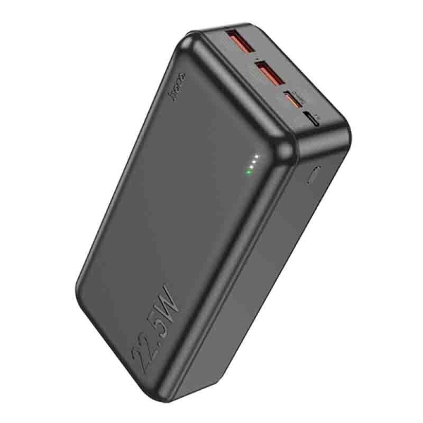 Hoco J101B Astute Power Bank 30000mAh 20W με 2x USB-A & USB-C Power Delivery – Μαύρο