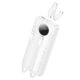 Hoco J132 Sabio Power Bank 10000mAh – PD 20W + QC 22.5W με Ενσωματωμένα Καλώδια & LED Οθόνη – Λευκό