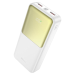 Hoco J136A Sirui Power Bank 20000mAh – Ταχεία Φόρτιση 22.5W QC & PD20W με Ψηφιακή Οθόνη – Λευκό