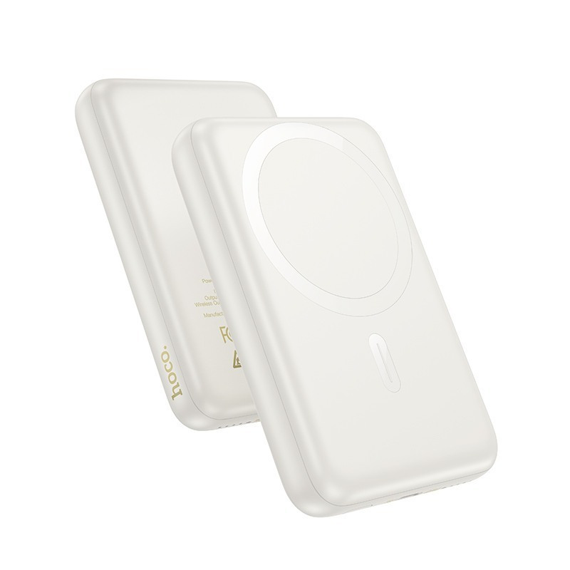 Hoco J141 "Grace" Power Bank Ασύρματης &Amp; Ενσύρματης Φόρτισης 10000Mah Pd 20W Με Υποστήριξη Magsafe – Λευκό