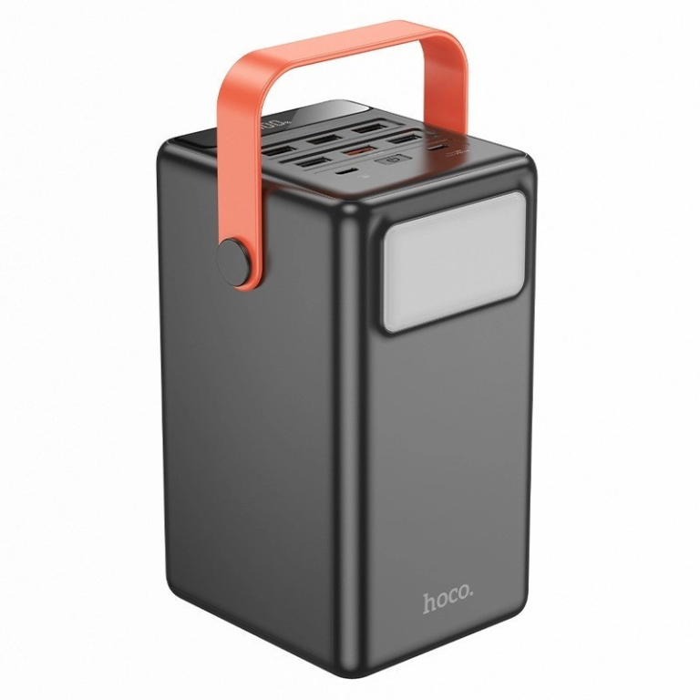 Hoco J142 Power Bank 100000mAh 22.5W με 8 Θύρες (6x USB-A, 2x USB-C) – Μαύρο