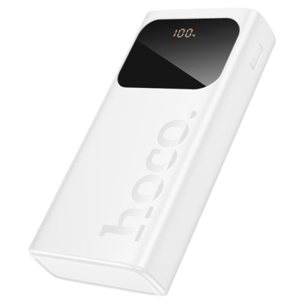 Hoco J144A Hymn Power Bank 30000mAh με Ψηφιακή Οθόνη – Λευκό