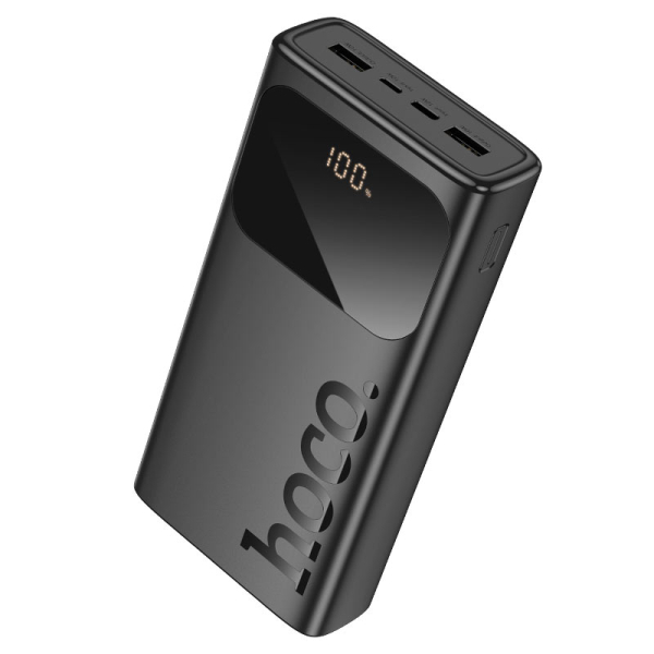 Hoco J144A Hymn Power Bank 30000mAh με Ψηφιακή Οθόνη – Μαύρο