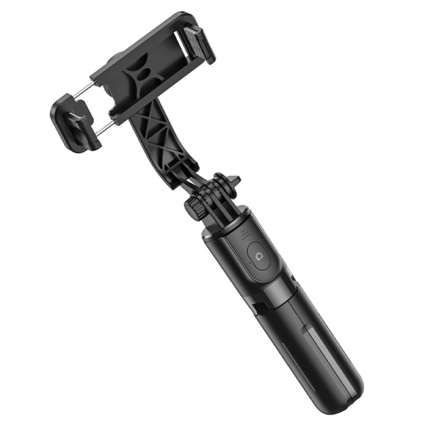 Hoco K17 Figure Selfie Stick και Τρίποδο για Live Streaming με Bluetooth Τηλεχειριστήριο – Μαύρο