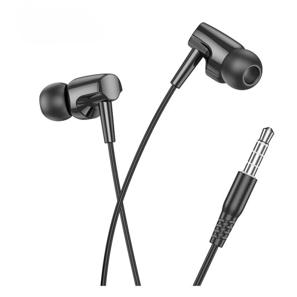 Hoco M112 Ακουστικά In-ear με Μικρόφωνο | Handsfree με Βύσμα 3.5mm - Μαύρα