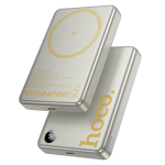 HOCO Q34 Clever Power Bank 10000mAh με Μαγνητική Ασύρματη Φόρτιση & PD 20W – Ασημί