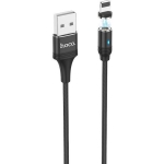 Hoco U76 Fresh Μαγνητικό Καλώδιο Φόρτισης USB σε Lightning – 1.2m - Μαύρο