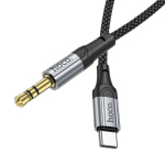 Hoco UPA26 Fresh Καλώδιο Ήχου USB-C σε 3.5mm AUX – 1 Μέτρο - Μαύρο