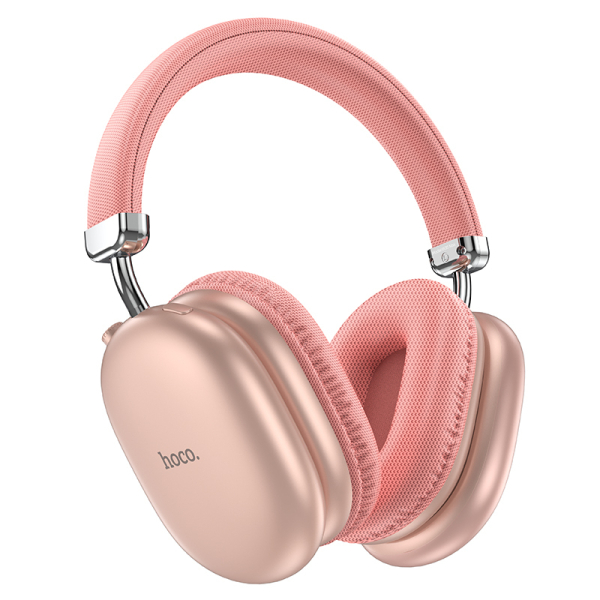 Hoco W35 Max Joy Ασύρματα/Ενσύρματα Over-Ear Ακουστικά Bluetooth με Μικρόφωνο, TF Card & AUX – Ρόζ