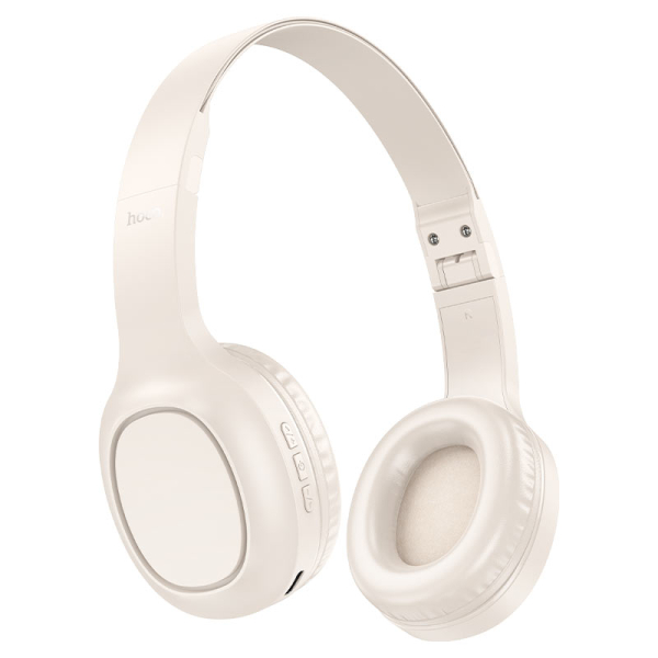 Hoco W46 Charm Ασύρματα & Ενσύρματα Ακουστικά Bluetooth 5.3 Over-Ear με AUX, Μικρόφωνο & 20 Ώρες Αυτονομία – Λευκό