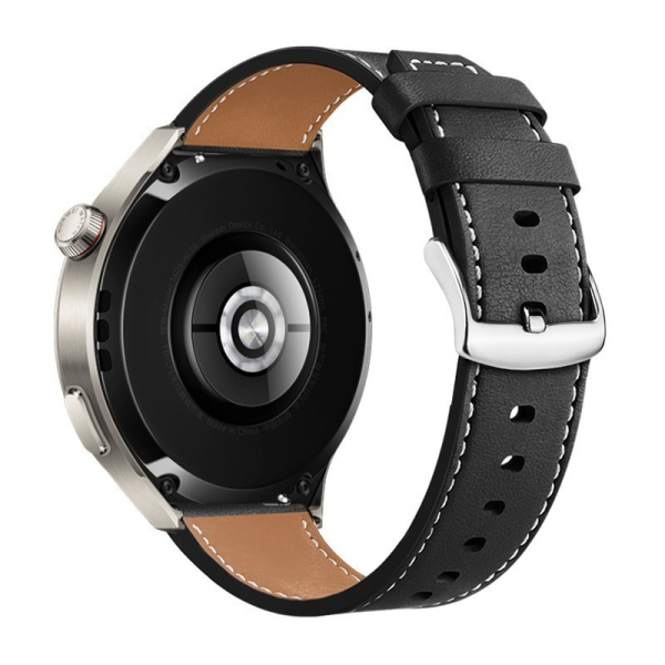 Hoco WH010 Λουράκι Ρολογιού Δερμάτινο 20mm – Universal για Smartwatches - Μαύρο