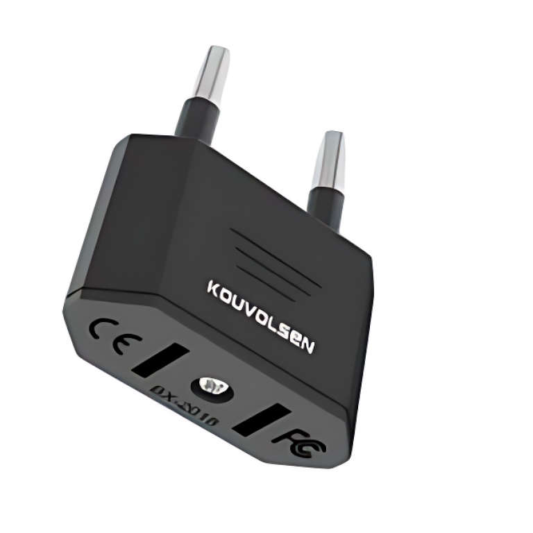 KOUVOLSEN KOS-10030 Αντάπτορας Ρεύματος EU to US 6A 250V – Μάυρος