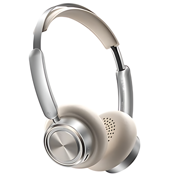 REMAX RB-830HB Ασύρματα Ακουστικά Bluetooth On-Ear με ENC και Ρετρό Σχεδιασμό – Μπέζ