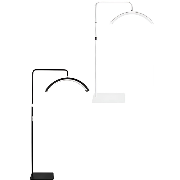 Σετ 2τμχ Επιδαπέδιο Φωτιστικό LED Half Moon 36W με Τηλεχειριστήριο HD-M6X – Mix Λευκό/Μαύρο