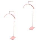 Σετ 2τμχ Επιδαπέδιο Φωτιστικό LED Half Moon 36W με Τηλεχειριστήριο HD-M6X – Ρόζ