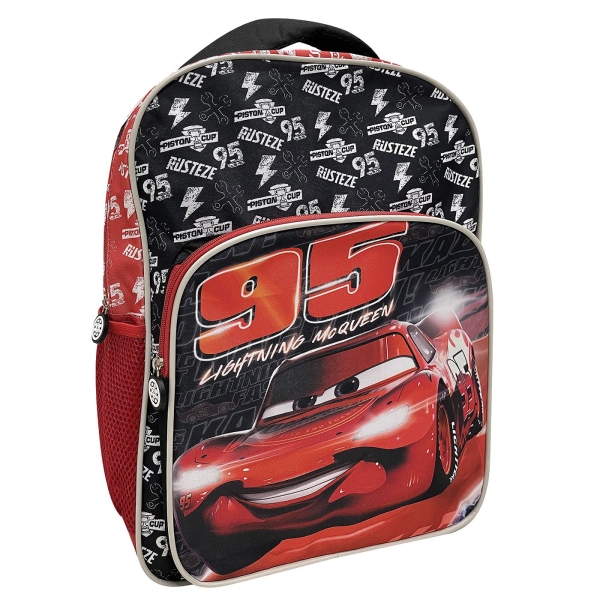 Τσάντα Δημοτικού Cars 43x31x18cm – Σακίδιο Πλάτης Disney για Αγόρια με Μπροστινή Θήκη