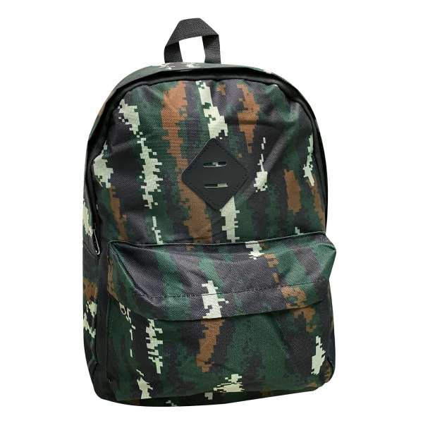 Τσάντα Πλάτης Backpack Army Pixels 41x31x13cm – Ελαφρώς Ανατομική Πλάτη με Πολύχρωμο Σχέδιο - Παραλλαγή