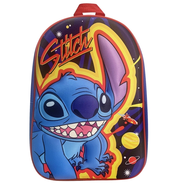 Τσάντα Πλάτης Νηπίου Stitch 3D 31cm – Σχολική Τσάντα για Παιδιά Νηπιαγωγείου με Εντυπωσιακό Σχέδιο