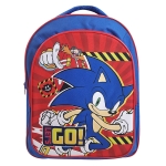 Τσάντα Πλάτης Sonic 36x27x11cm – Εργονομική Σχολική Τσάντα με 3 Θήκες & Ανακλαστικούς Ιμάντες