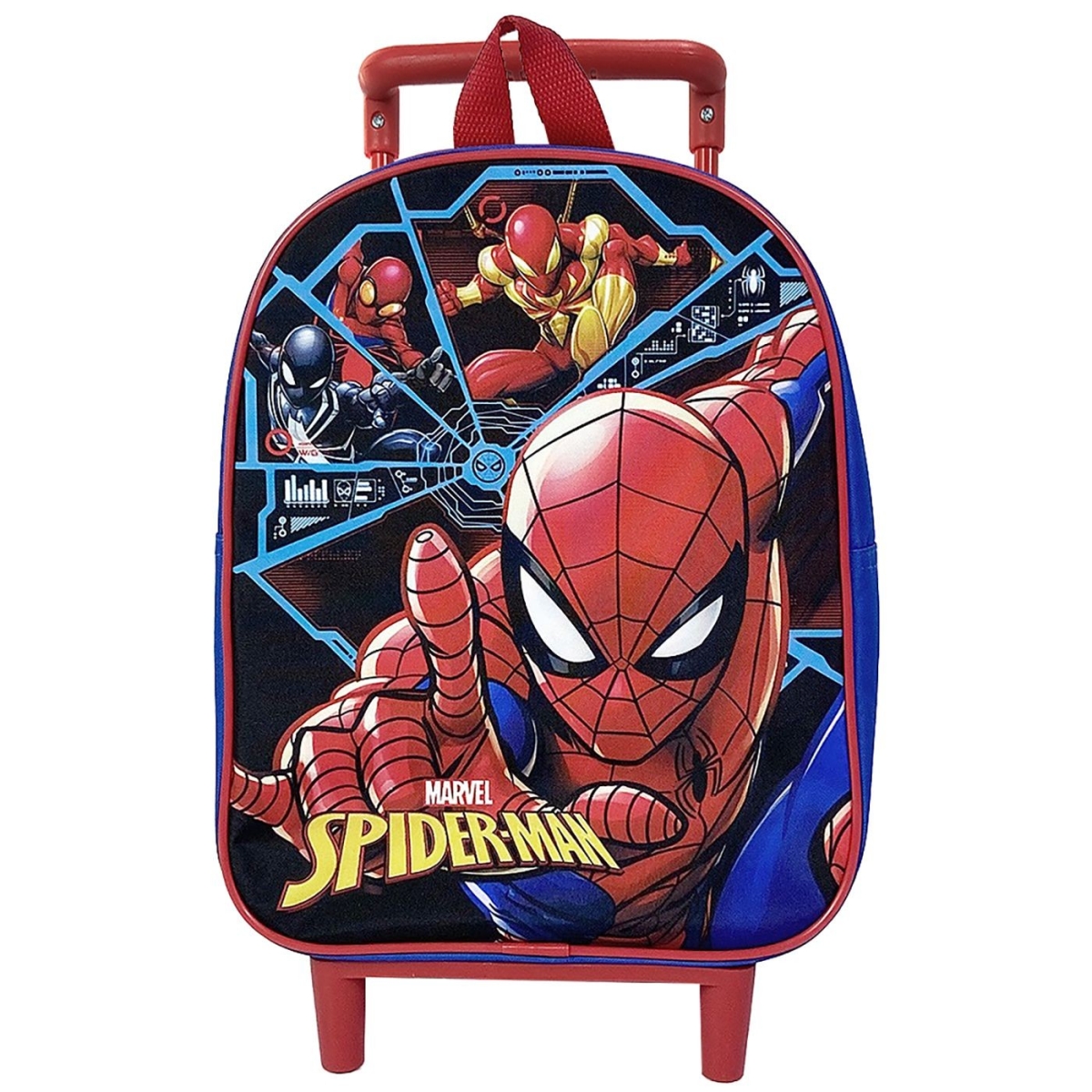 Σετ Spiderman 4 Τεμαχίων με Τσάντα Τρόλεϊ Νηπίου, Παγούρι, Δοχείο Φαγητού & Κασετίνα – Ιδανικό για το Νηπιαγωγείο
