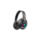 UID-15 RGB Ασύρματα / Ενσύρματα On-Ear Ακουστικά με RGB Φωτισμό & 12 Ώρες Λειτουργίας - Μαύρο