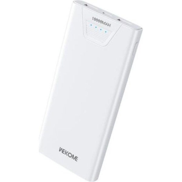 Wekome WP-101 Power Bank 10000mAh 12W με 2 Θύρες USB-A – Λευκό