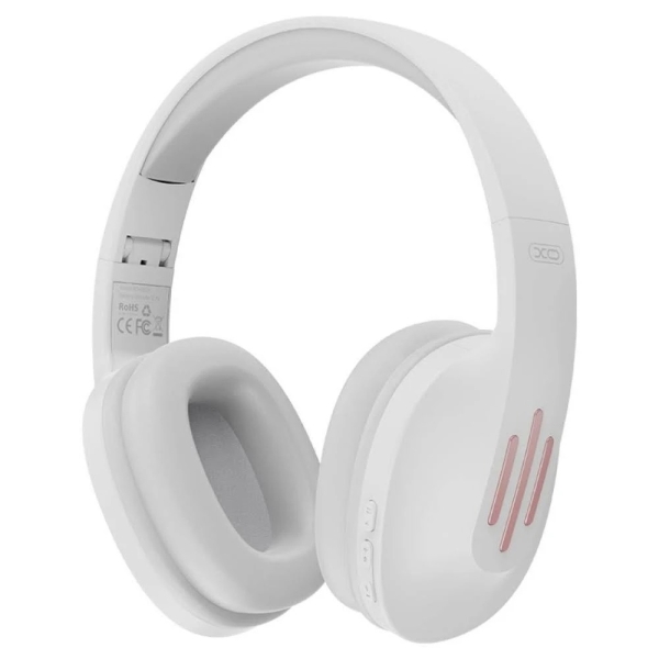 XO BE39 Ασύρματα Ακουστικά Bluetooth Over-Ear με Μικρόφωνο, AUX & 20 Ώρες Χρήσης – Λευκά