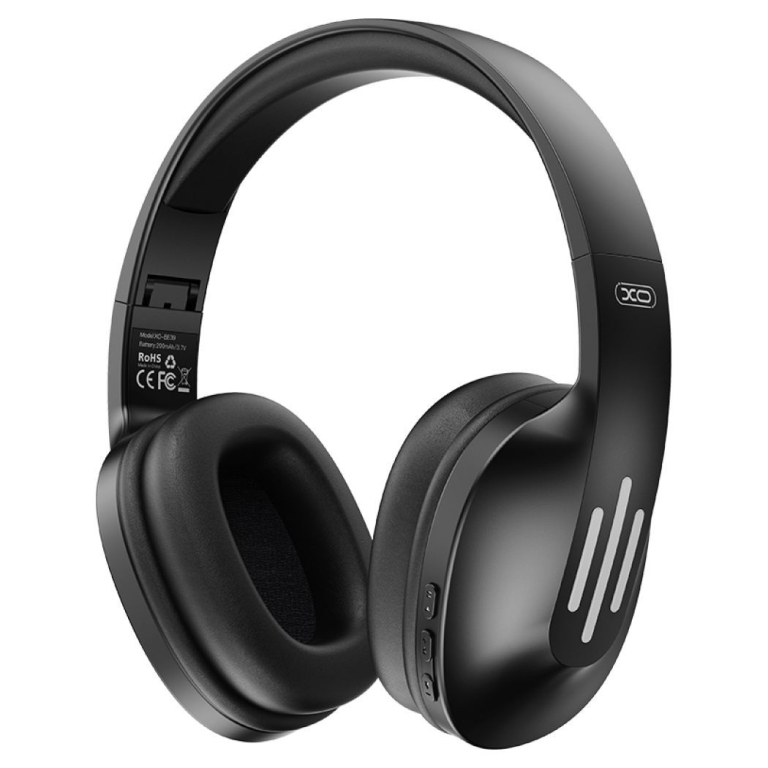 XO BE39 Ασύρματα Ακουστικά Bluetooth Over-Ear με Μικρόφωνο, AUX & 20 Ώρες Χρήσης – Μαύρα