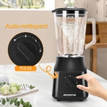 Ηλεκτρικό μπλέντερ πολλαπλών χρήσεων 1.5lt 800W Aigostar - μαύρο - Image 6
