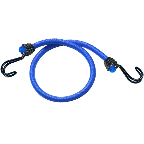 Ιμάντας πρόσδεσης ελαστικός με 2 γάντζους 1τμχ 10mm 100cm μπλε 2000874