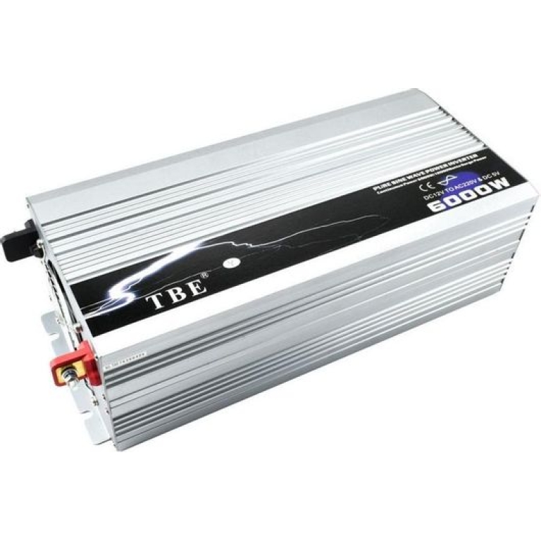 Inverter αυτοκινήτου καθαρού ημιτόνου 6000W 12V