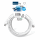 Καλώδιο Κεραίας Τηλεόρασης 3m F15 Λευκό Kmt Tools 2303841