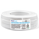 Καλώδιο Κεραίας Τηλεόρασης 50m F15 HDTV 3D 4K Kmt 2303846 Λευκό