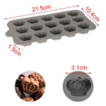 Καλούπι Σιλικόνης Σχήμα Κορώνα 21.5x10.4x1.5cm Kmt Style 2416091