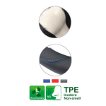 Κάλυμμα Τιμονιού Μαύρο Με Μπλε Ραφές 8.2x38cm Kmt Style 2000128