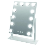 Καθρέπτης Μακιγιάζ LED 12 LED 30x40cm Λευκό