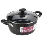 Κατσαρόλα Αντικολλητική 26cm Με Καπάκι Γυάλινο YWDT-2604