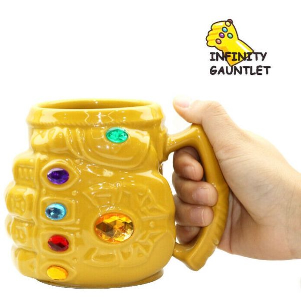Κεραμική Κούπα 3D Γυαλιστερή 500ml Avengers Infinity War – Thanos Infinity Gauntlet