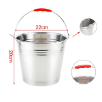Κουβάς inox με λαβές 20x22cm 5L 5403414 - Image 2
