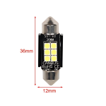 Λάμπα αυτοκινήτου 12-24V 3030 6SMD 300lm 6500K 36x12mm - 2000454 1τμχ - Image 2