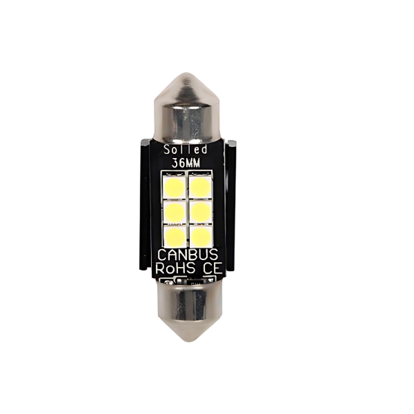 Λάμπα αυτοκινήτου 12-24V 3030 6SMD 300lm 6500K 36x12mm - 2000454 1τμχ